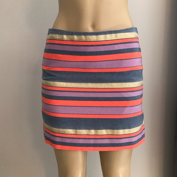 J. Crew Dresses & Skirts - J. Crew Striped Sparkle Mini Skirt 4